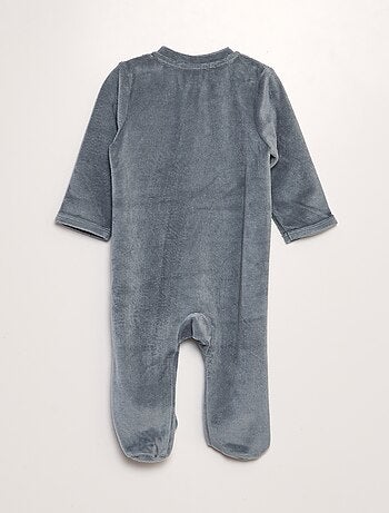 Pijama de terciopelo acanalado