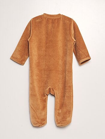 Pijama de terciopelo acanalado