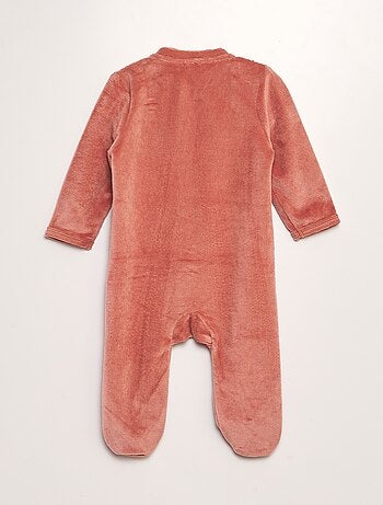 Pijama de terciopelo acanalado