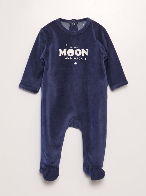 Pijama de terciopelo - Kiabi