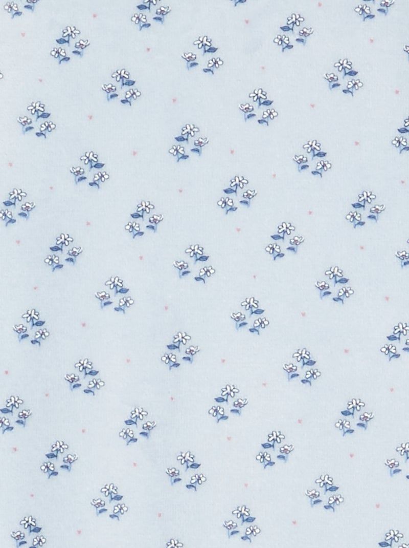 Pijama de terciopelo Azul - Kiabi