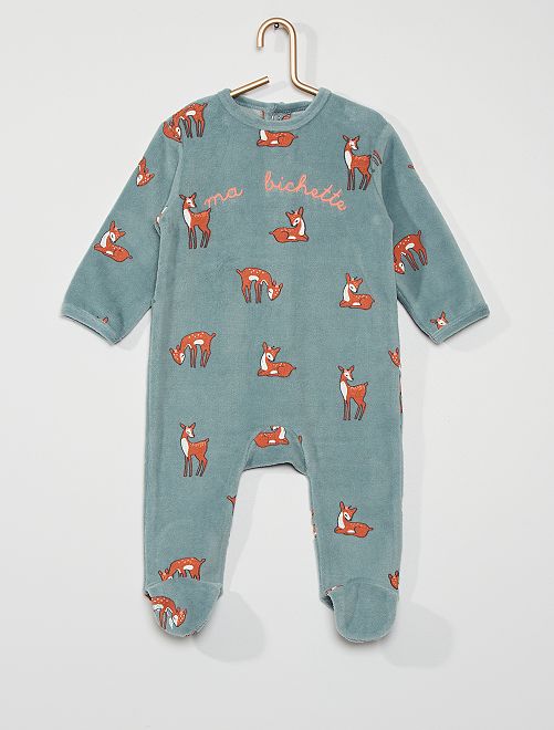 Pijama de terciopelo                                                                                                                                                                                                                                                                                                     AZUL 
