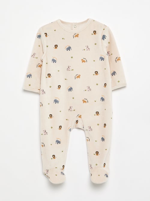 Pijama de terciopelo - Kiabi