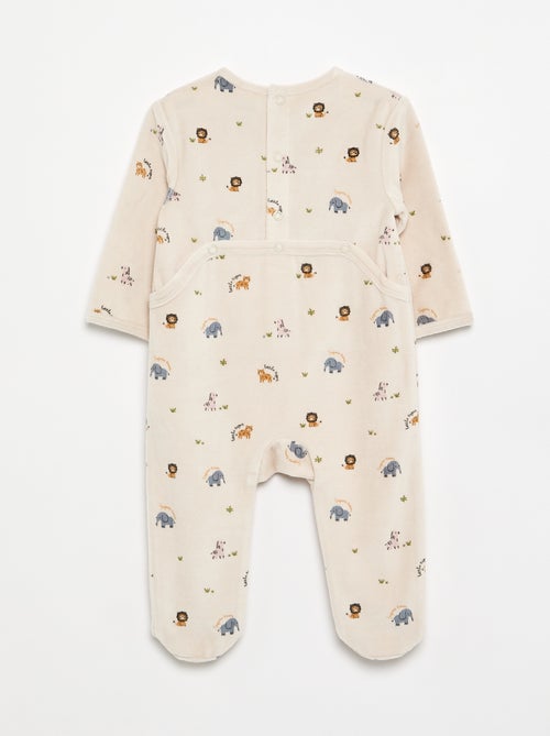 Pijama de terciopelo - Kiabi