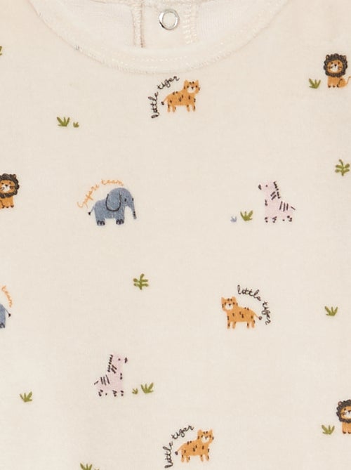 Pijama de terciopelo - Kiabi