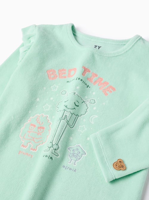 Pijama de terciopelo brilla en la oscuridad - Kiabi