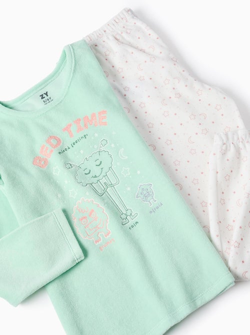 Pijama de terciopelo brilla en la oscuridad - Kiabi