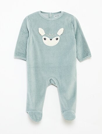 Pijama de terciopelo con adorno