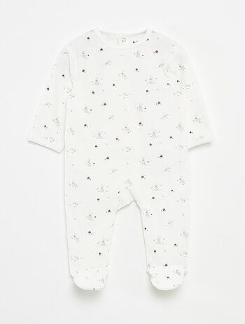Pijama de terciopelo con adorno