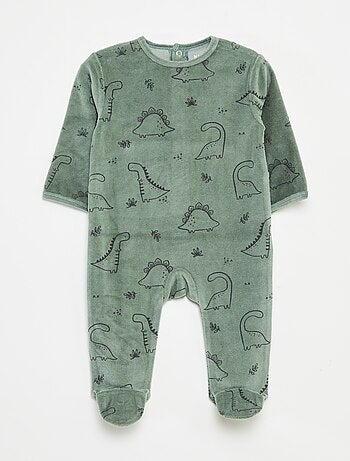 Pijama de terciopelo con adorno