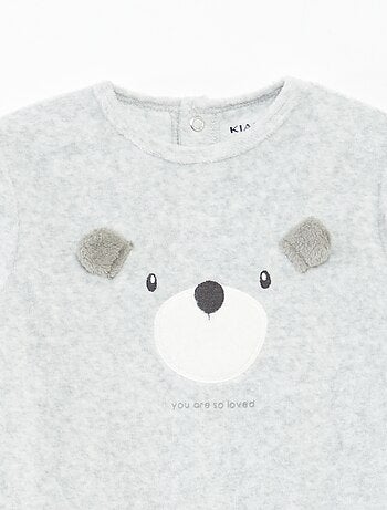 Pijama de terciopelo con animación