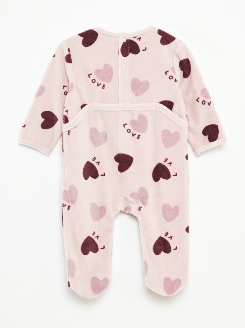 Pijama de terciopelo con animación Purpura - Kiabi