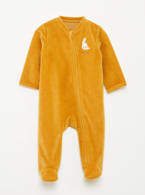 Pijama de terciopelo con cremallera - Kiabi Pijama de terciopelo con cremallera - Kiabi