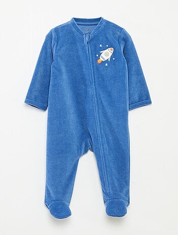 Pijama de terciopelo con cremallera