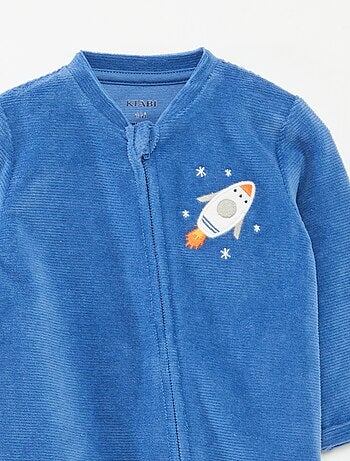 Pijama de terciopelo con cremallera