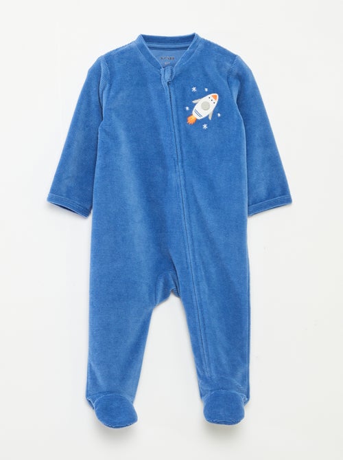 Pijama de terciopelo con cremallera - Kiabi Pijama de terciopelo con cremallera - Kiabi