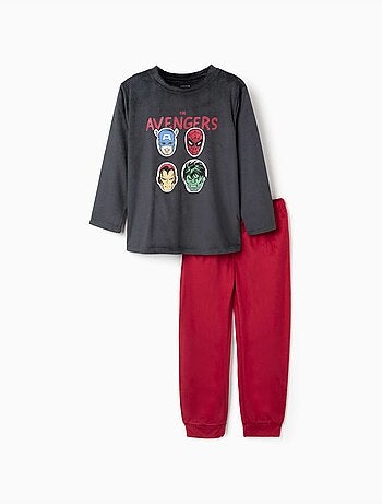 Pijama de terciopelo con estampado de los vengadores