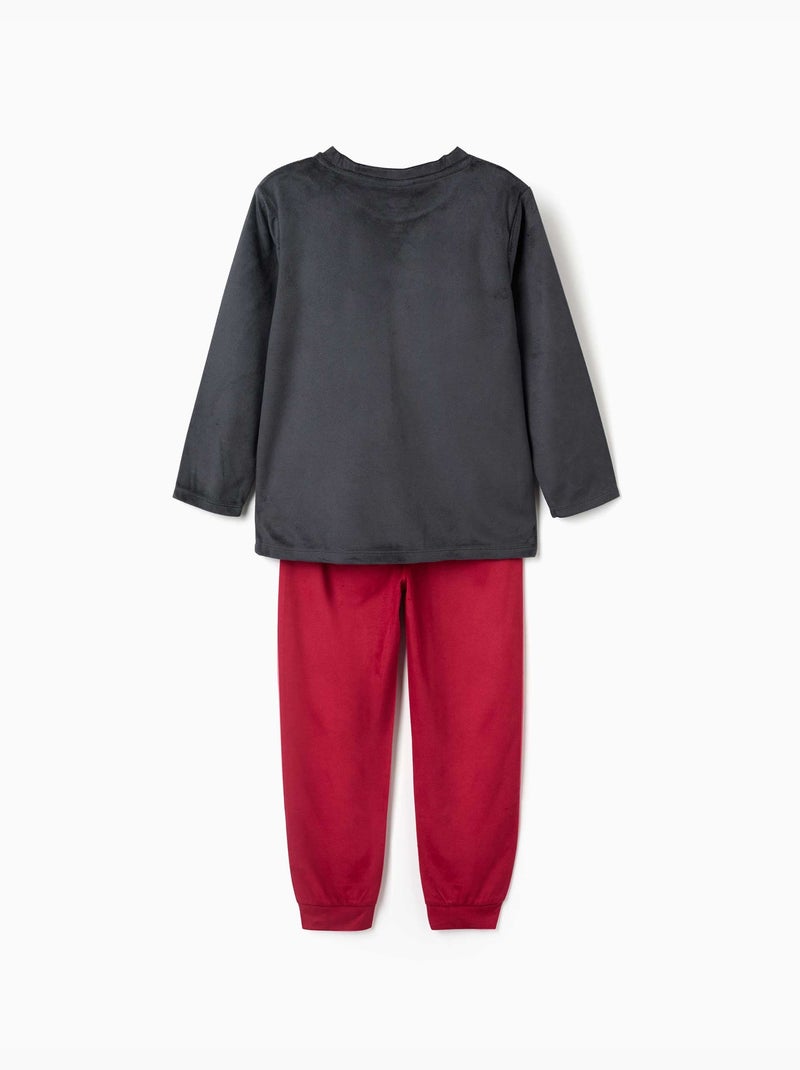 Pijama de terciopelo con estampado de los vengadores Gris oscuro - Kiabi
