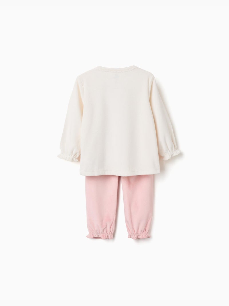Pijama de terciopelo con estampado de stitch Beige claro - Kiabi