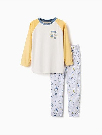 Pijama de terciopelo con motivo espacial