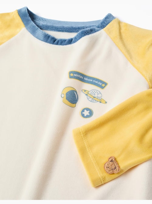 Pijama de terciopelo con motivo espacial - Kiabi Pijama de terciopelo con motivo espacial - Kiabi