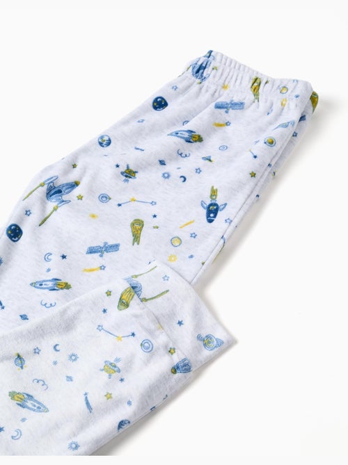 Pijama de terciopelo con motivo espacial - Kiabi Pijama de terciopelo con motivo espacial - Kiabi