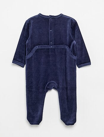 Pijama de terciopelo con pies