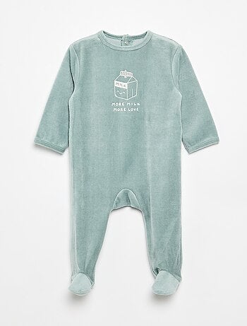 Pijama de terciopelo con pies