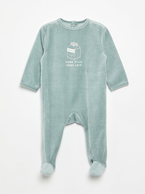 Pijama de terciopelo con pies - Kiabi Pijama de terciopelo con pies - Kiabi