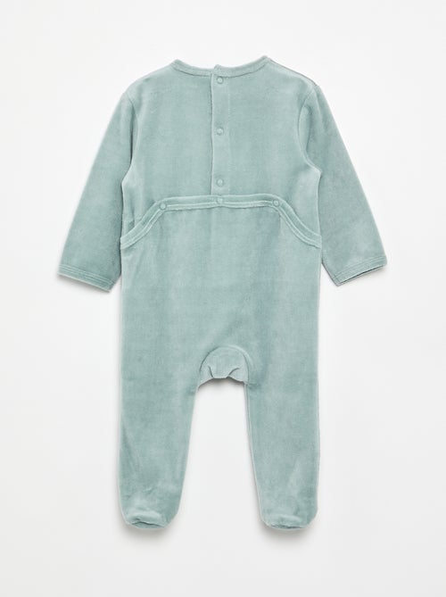 Pijama de terciopelo con pies - Kiabi Pijama de terciopelo con pies - Kiabi