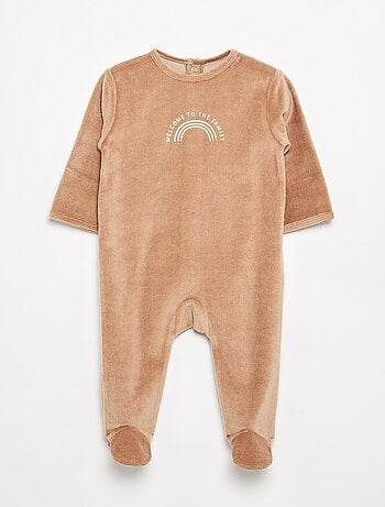 Pijama de terciopelo con pies