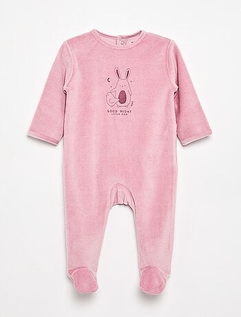 Pijama de terciopelo con pies
