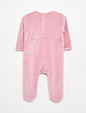 Pijama de terciopelo con pies