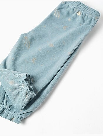 Pijama de terciopelo con unicornio que brilla en la oscuridad
