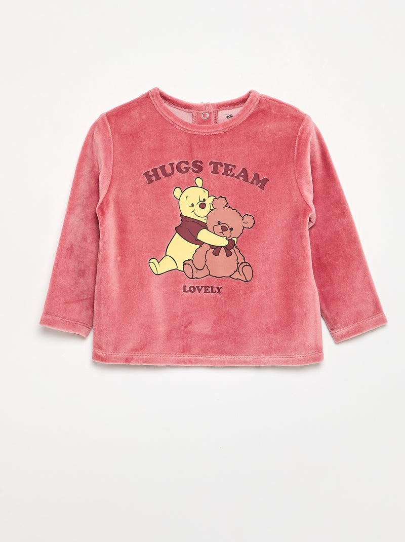 Pijama de terciopelo de 2 piezas 'Winnie' Marron - Kiabi