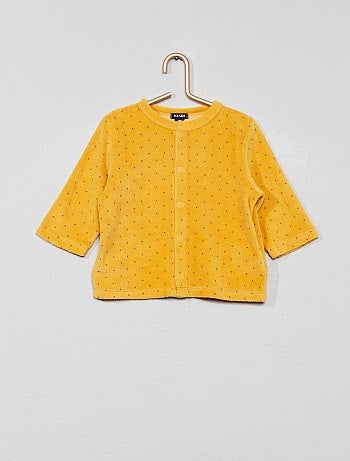 Pijama de terciopelo de algodón orgánico - Kiabi