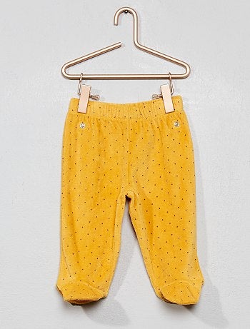 Pijama de terciopelo de algodón orgánico - Kiabi