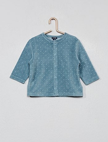 Pijama de terciopelo de algodón orgánico - Kiabi