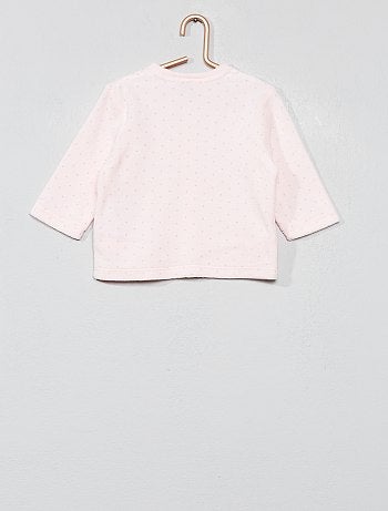 Pijama de terciopelo de algodón orgánico - Kiabi