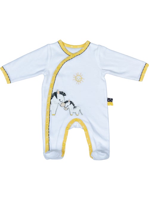 Pijama de terciopelo de manga larga para - sauthon - Kiabi
