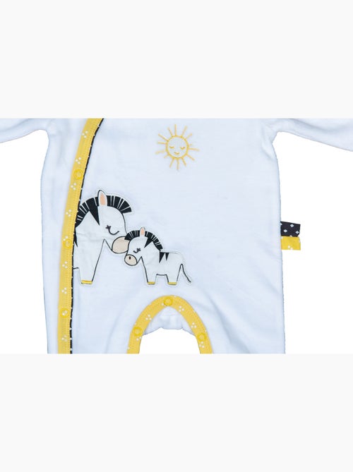 Pijama de terciopelo de manga larga para - sauthon - Kiabi