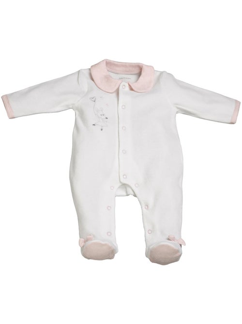 Pijama de terciopelo de manga larga para - sauthon - Kiabi