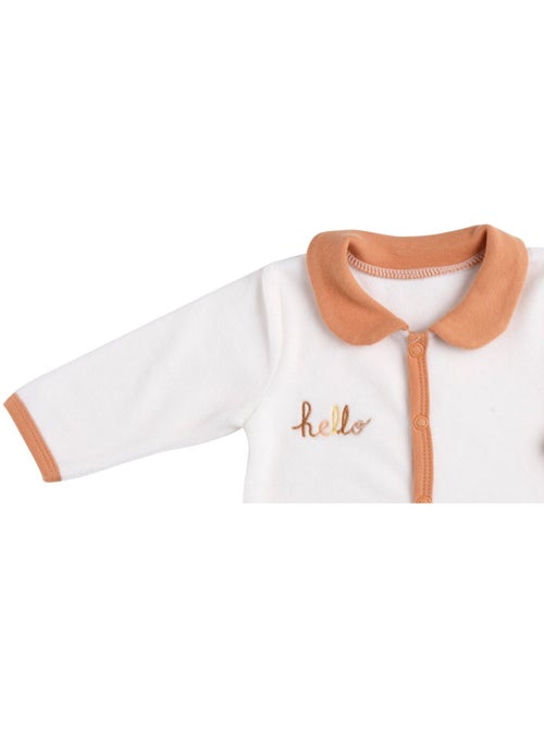 Pijama de terciopelo de manga larga para - SAUTHON - Kiabi