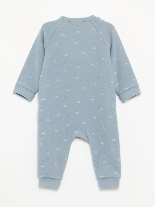 Pijama de terciopelo de manga larga sin pies para dormir bien - Kiabi Pijama de terciopelo de manga larga sin pies para dormir bien - Kiabi