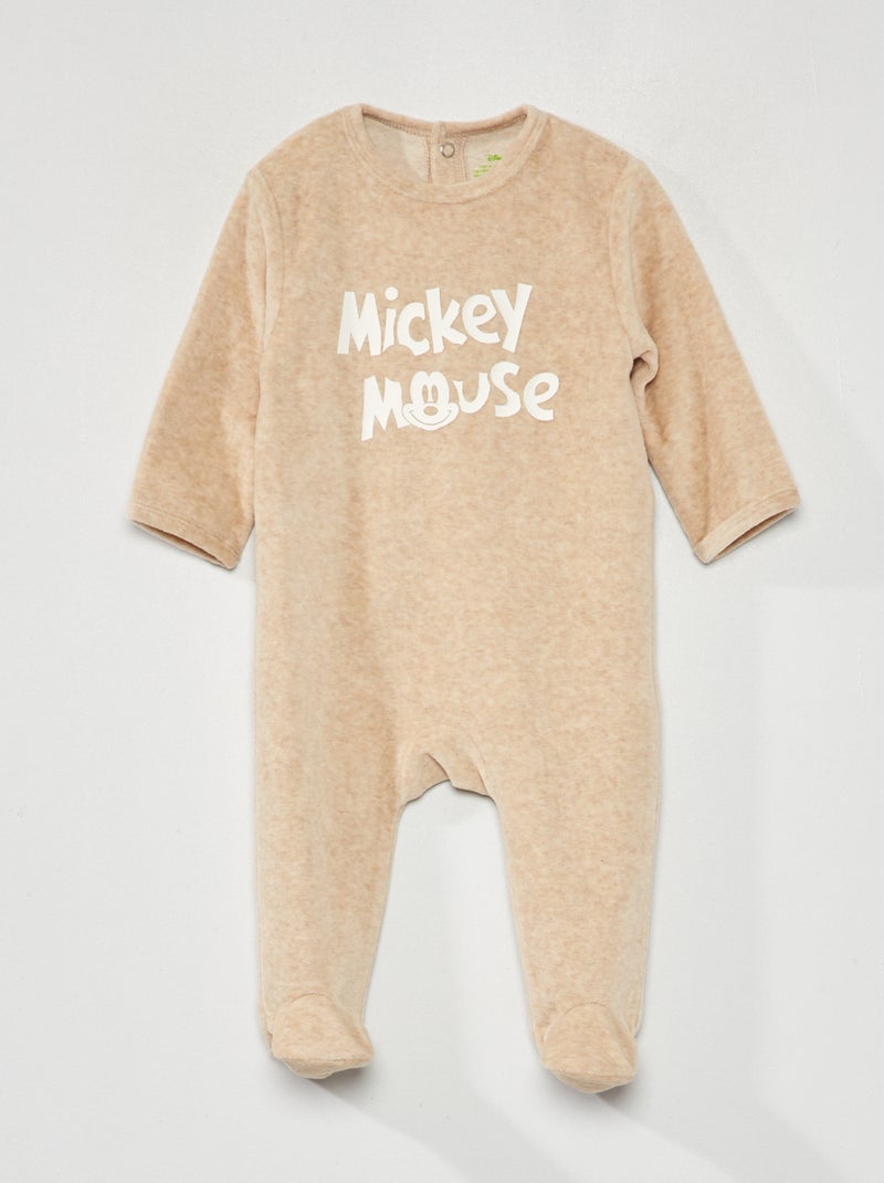 Pijama de terciopelo 'Disney' BEIGE - Kiabi