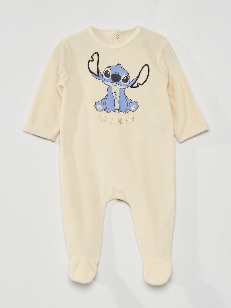 Pijama de terciopelo 'Disney' BLANCO - Kiabi