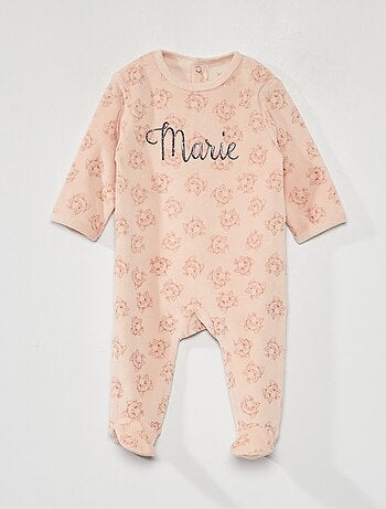 Pijama con short Disney® Stitch para niña - rayas rosa