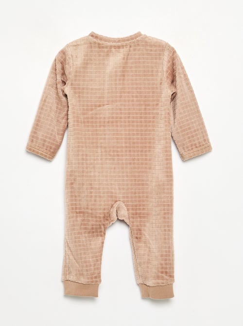 Pijama de terciopelo estampado - Kiabi Pijama de terciopelo estampado - Kiabi