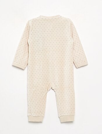 Pijama de terciopelo estampado