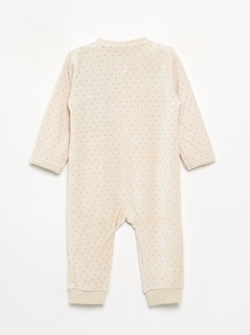 Pijama de terciopelo estampado - Kiabi Pijama de terciopelo estampado - Kiabi